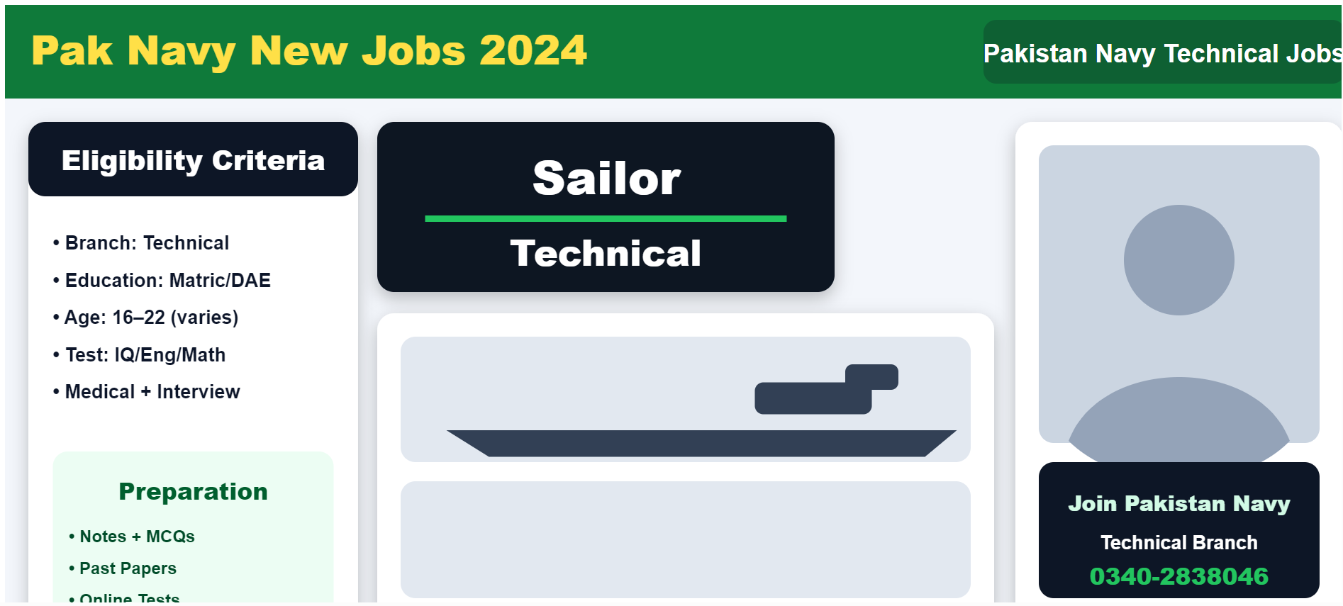 Pakistan Navy Technical Sailor