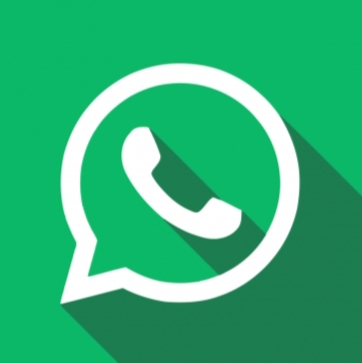 whatsapp logo in green&white colour